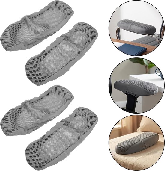 6 Stuks Delige Rekbare Stoffen Armleuninghoezen voor Bureaustoelen Stofdichte Beschermhoezen voor Kantoorstoelen Ademende Armleuningbeschermers Comfort — afbeelding 5