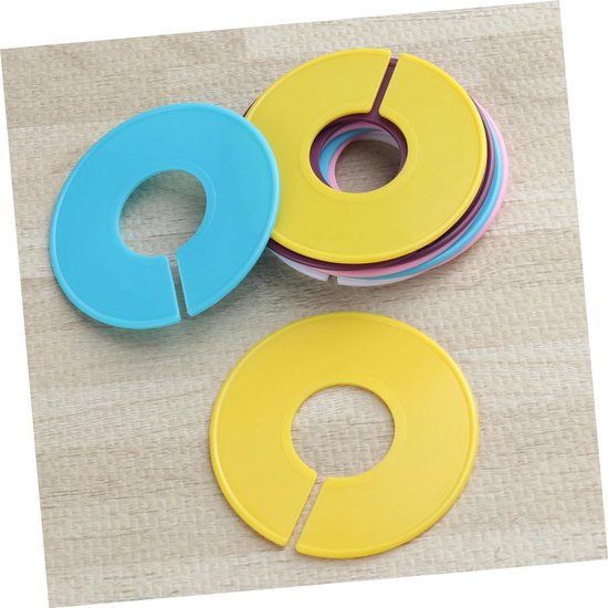 3 Stuks Kleding Sorteerring Heldere Kleur Scheidingsring Kast Scheidingsring Verdeler Paars Garderobe — afbeelding 3