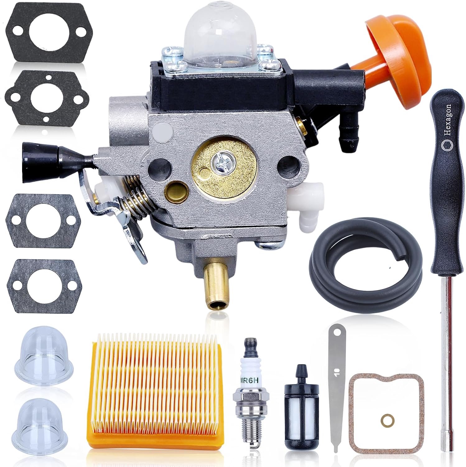 Carburateur voor Stihl FS131R - vervangend model 4180-120-0617 - inclusief luchtfilter - optimale prestaties - Luxento