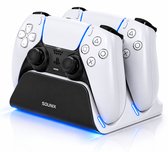 Sounix Oplaadstation geschikt voor PS5 / PS5 Slim / PS5 PRO / DualSense Controller - PS5 accessoires - Dual Oplader - Charging Dock - Zwart