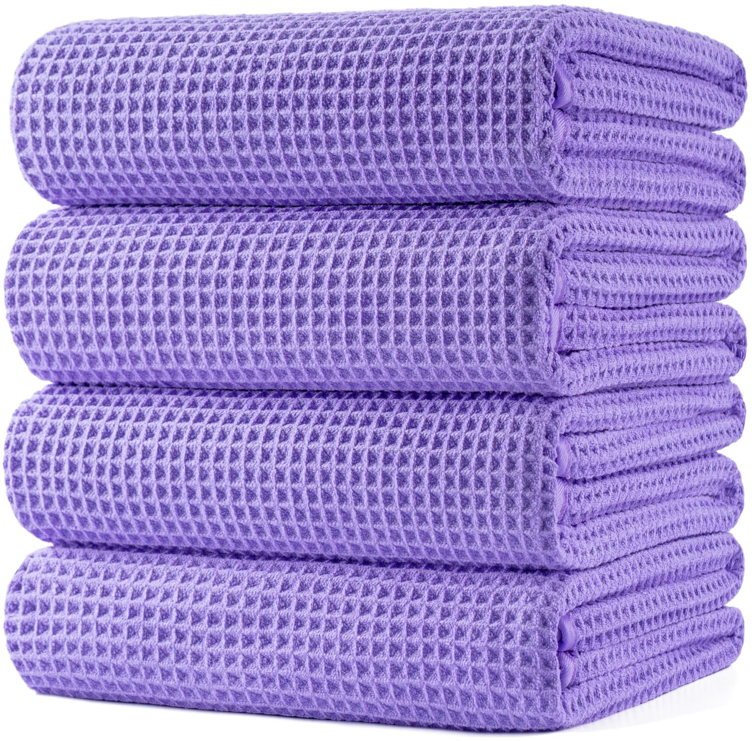 Badhanddoek microvezel 76,2x152,4 cm - wafelstructuur - sneldrogend - ideaal voor na het zwemmen - ShopVlot