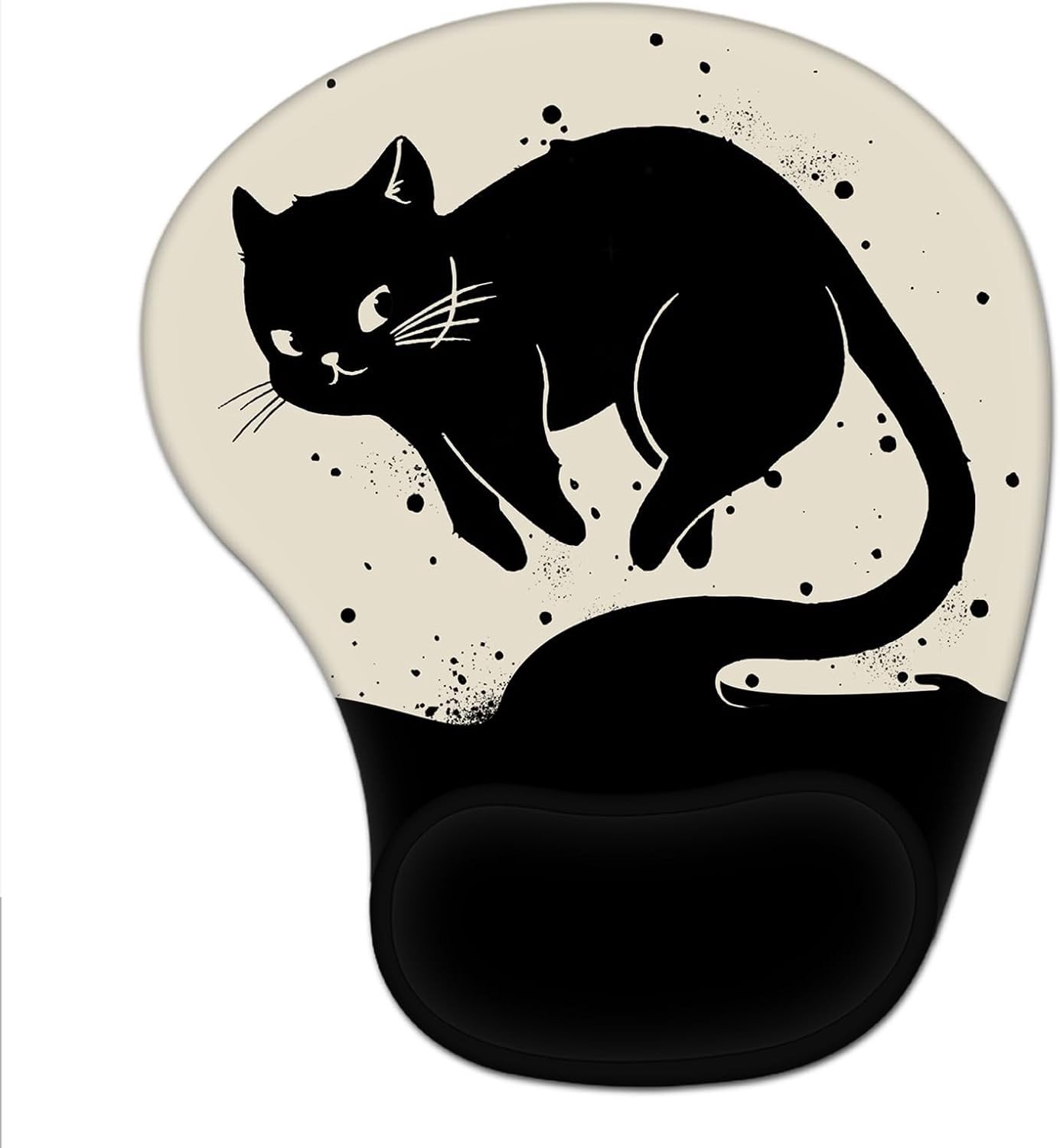 Ergonomische Muismat met Gelkussen in Kattenontwerp voor Comfortabel Werken en Spelen