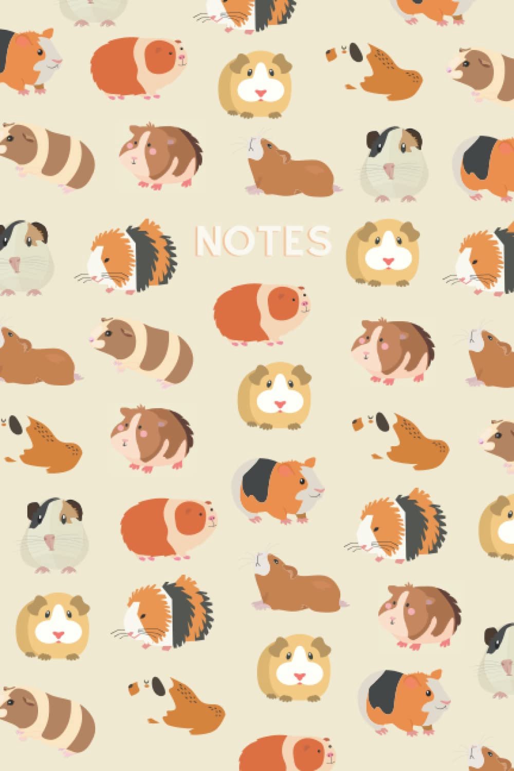 Guinea Pig - A5 Notebook - 100 Lined Pages (Cream) - ShopVlot