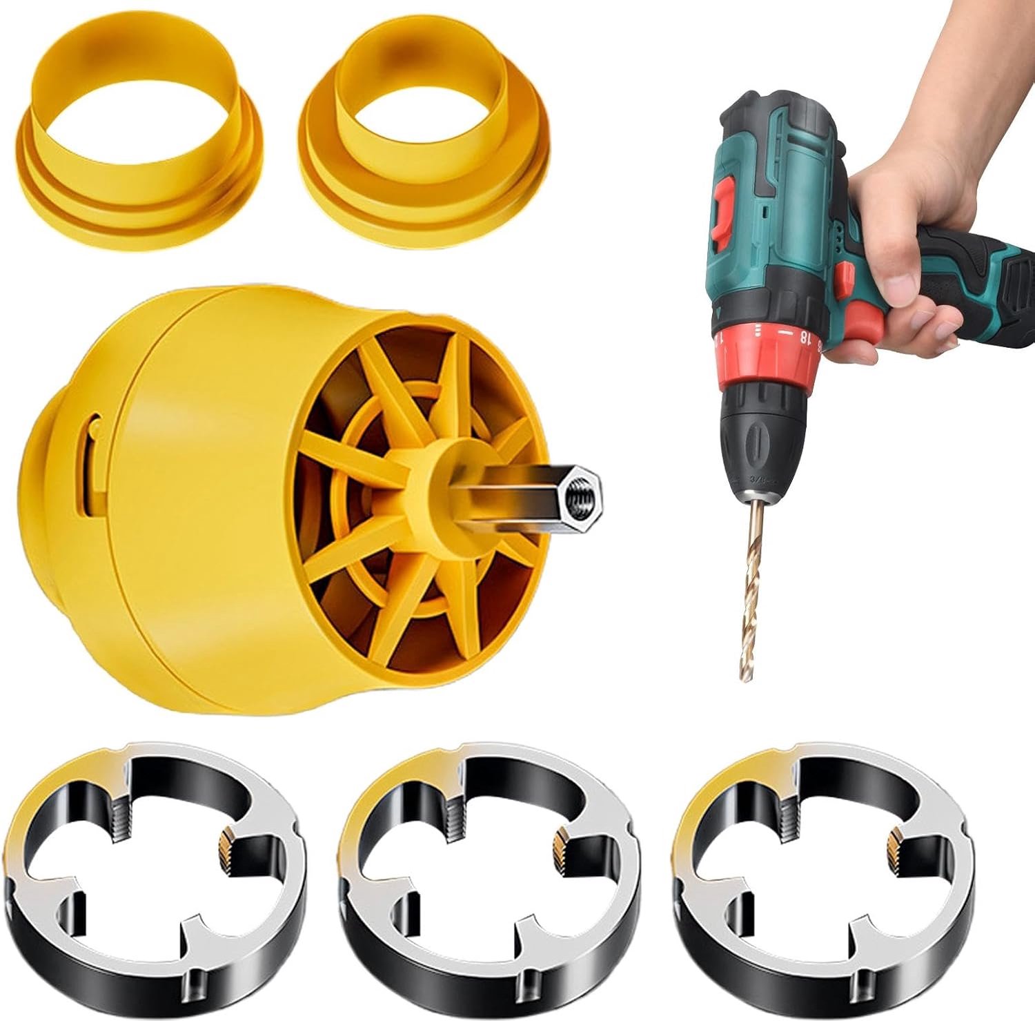 Pvc Pipe Rijger, PVC Draad Making Tool, Herbruikbare Sanitair Pijp Inrijger, Slang Kraan Matrijs Set, Elektrische Boor Pijp Rijgen Tool po