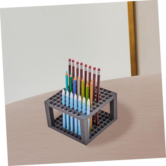 2stuks Verstelbare Penseelstandaard Met Vakken Multifunctionele Organizer Voor Kleurpotloden Penselen Afneembare Desk Storage Houder Voor Creatief Gebruik — afbeelding 3