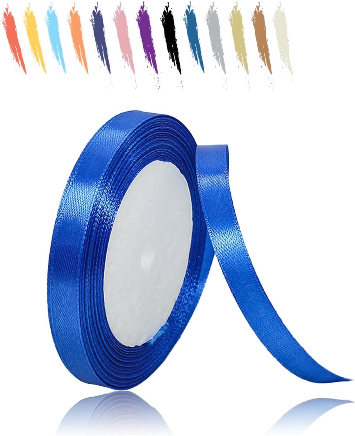 10mm Koningsblauw Satijnen Lint,25 Meters Decoratie Zijden Linten,Cadeaulint,Autolint,voor Feest, Bruiloft, Verjaardag,Valentijn Party
