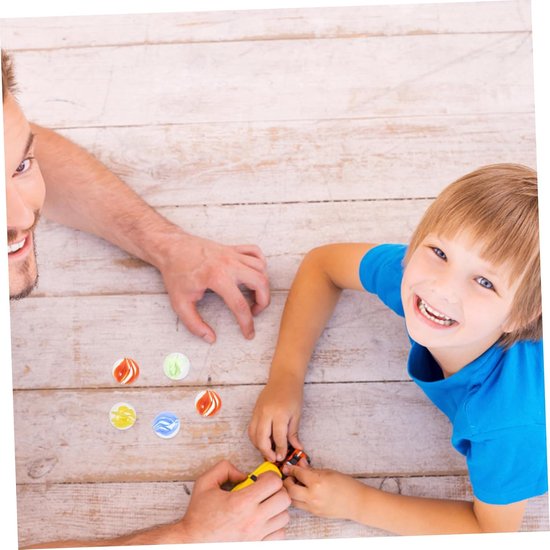 100 Stuks Gekleurde Glazen Knikkers met Heldere Patronen Ronde Decoratieve Knikkers voor Spelletjes Vissenkom Kindertoys Veelzijdige Glazen Kralen Cadeau — afbeelding 2
