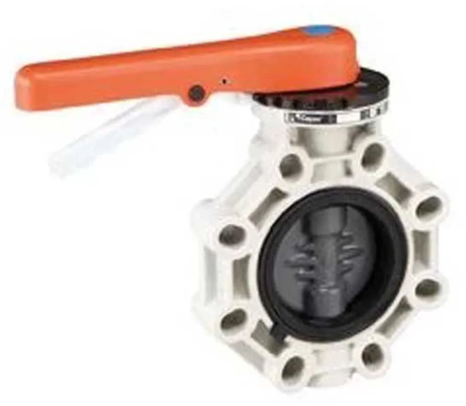 Cepex Roestvrij Staal 32621 Pvc-u Ø90 Vlinderkleppen Ind-serie Epdm-perox O-ringen As Oranje