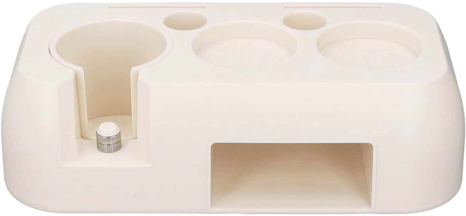 Espresso Tamping Station, Koffie Tamper Station voor 51 54 58MM Espresso Tamper Portafilters, ABS Multifunctionele Koffie Tamper Basishouder Stand voor Thuis (Beige)