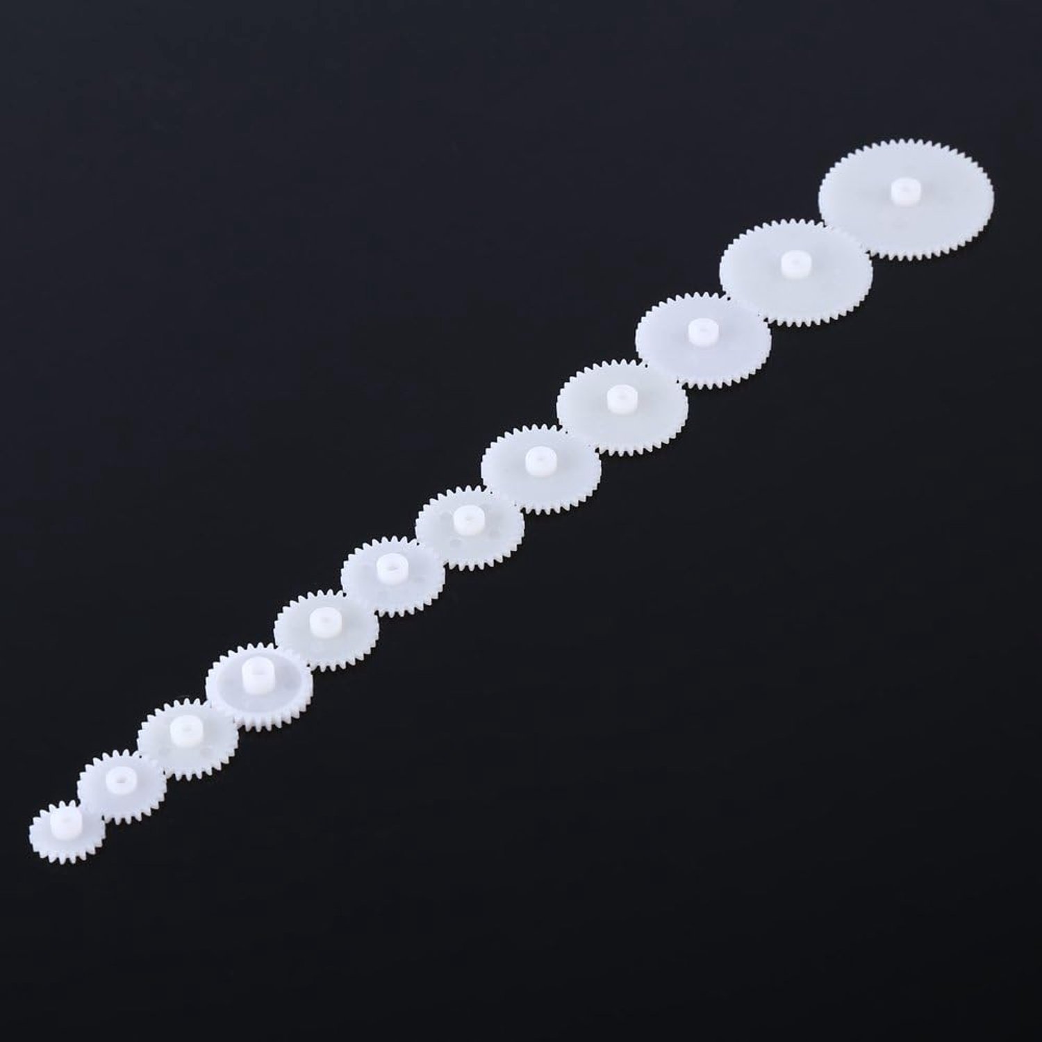 aqxreight 12 Stuks Plastic Tandwielen Kits Motor Gear Set Montage Voor Robot Speelgoed Auto Auto, 242A
