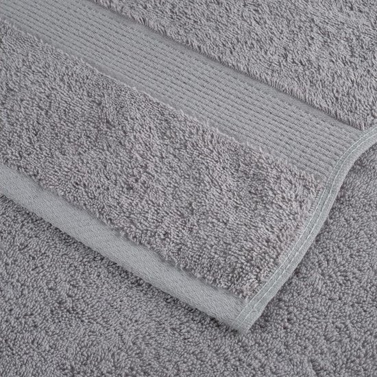 Solund Premium gastendoekjes, 10 stuks, grijs, 30 x 50 cm, 600 g/m², van 100% ringgesponnen katoen, absorberende gastendoekjes met praktische ophangbevestiging, voor badkamer en keuken — afbeelding 2