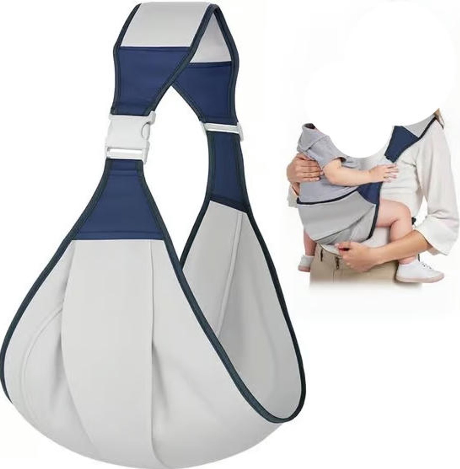 Draagzak – Draagbaar en comfortabel – Babywrap – Ergonomische en praktische draagzak – voor pasgeborenen en peuters tot 15 kg
