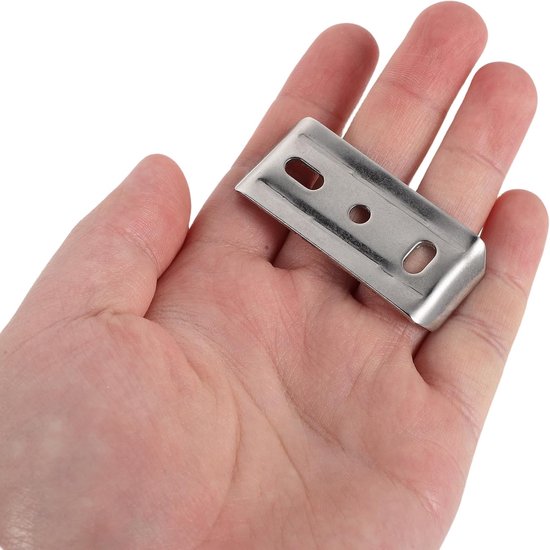 4 Stuks Roestvrijstalen Handdoekrek Montagebeugels Versterkte Basis voor Badkamer Toiletrolhouder Antishake Bevestigingsaccessoires met Veilig Afgeronde Hoeken Geschikt voor Tegel — afbeelding 2