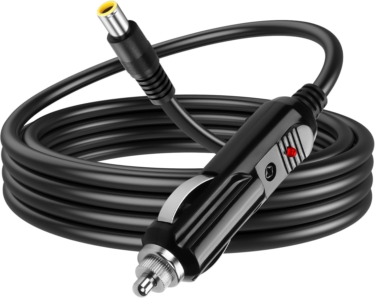 12 V auto aansteker – sigaar kabel naar DC 8 mm, 16 awg dc7909 stekker naar aansteker – Sigarettenkabel met zekering 15 A voor Auto Vrachtwagen RV Generator Solar (3 m / 9,8 FT