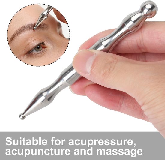 4 Stuks Acupunctuurpen Acupressuurpen 12cm Multifunctionele Accupresserstang Voor spierontspanning, acupressuur en acupunctuur, Geschikt voor thuis, op kantoor en op reis — afbeelding 5