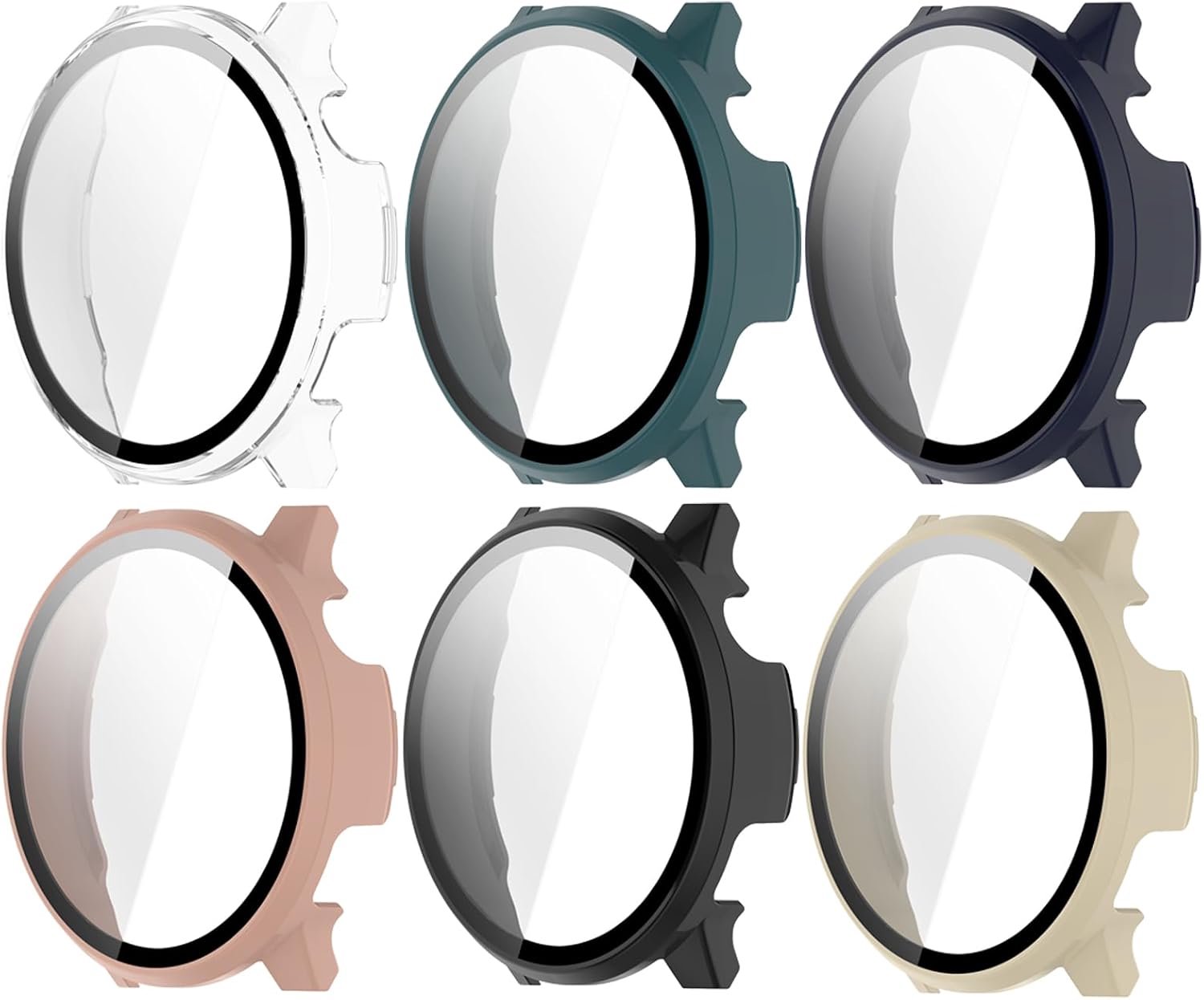 Hoesje Compatibel met Garmin Venu 4 Schermbeschermer, PC Gehard Glas Film Beschermhoes, Volledige Lichaamsdekking voor Venu 4 45mm/41mm (6 Kleuren, 41mm)