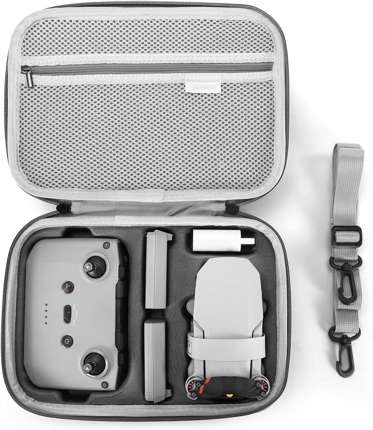 4K Draagbare Opbergtas - Compacte Reistas voor DJI Mini 4K/Mini 2 SE Drone en Controller-Accessoires Met Draagriem en Propellerhouders