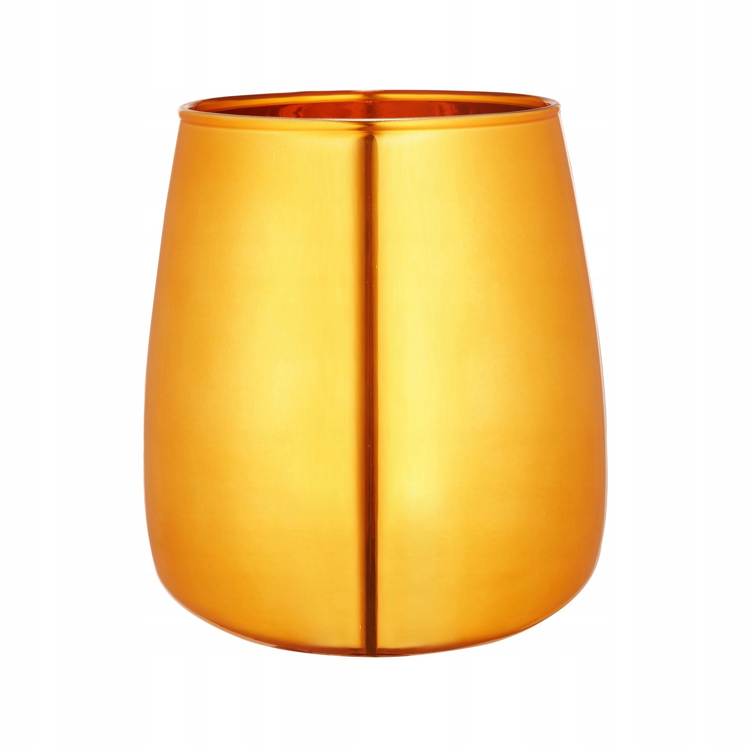 Ambition Gold Deco Glazen Vaas 17 cm - Stijlvolle Decoratie