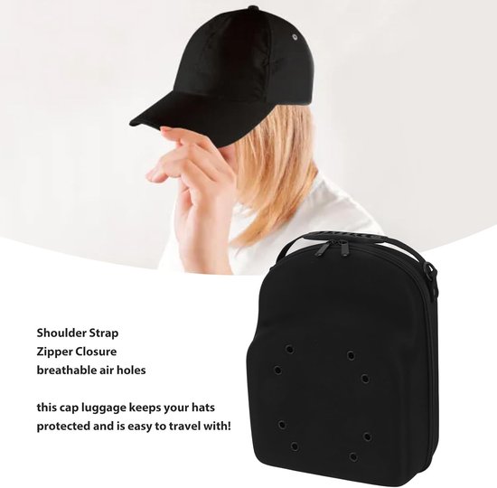 lyrlody Hoed Reishoes, Reishoedenhoes, Draagbare Baseballpet-beschermer, Harde EVA-hoes met Verstelbare Riem — afbeelding 3