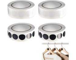 Set van 4.000 ronde schietplakken, 19 mm, zwart en wit, lijmen voor doelen en schietpraktijk, dekt slagen en markering van doelen