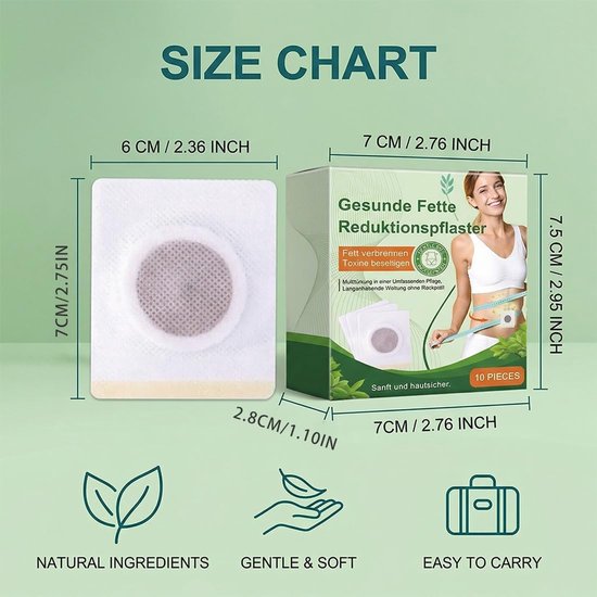 10 stuks afslankheidspatches voor het verbranden van buikvet, afslankpatches, tailleverkleining, natuurlijke detox voor dames en heren, om 's nachts af te vallen (10) — afbeelding 4