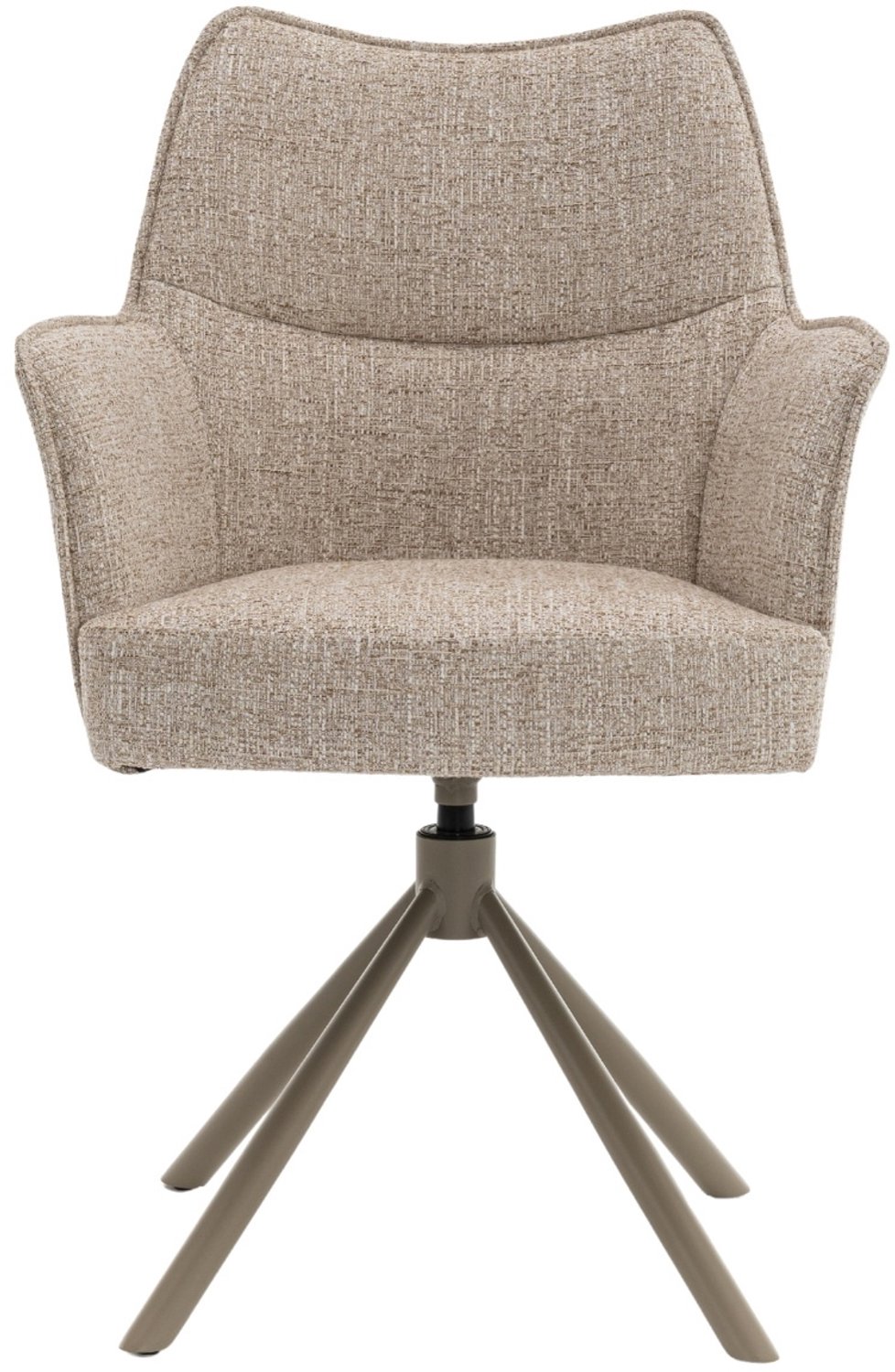 DÉJA Living Eetkamerstoel Zayn - Beige/Taupe - Draaibaar - Set van 2