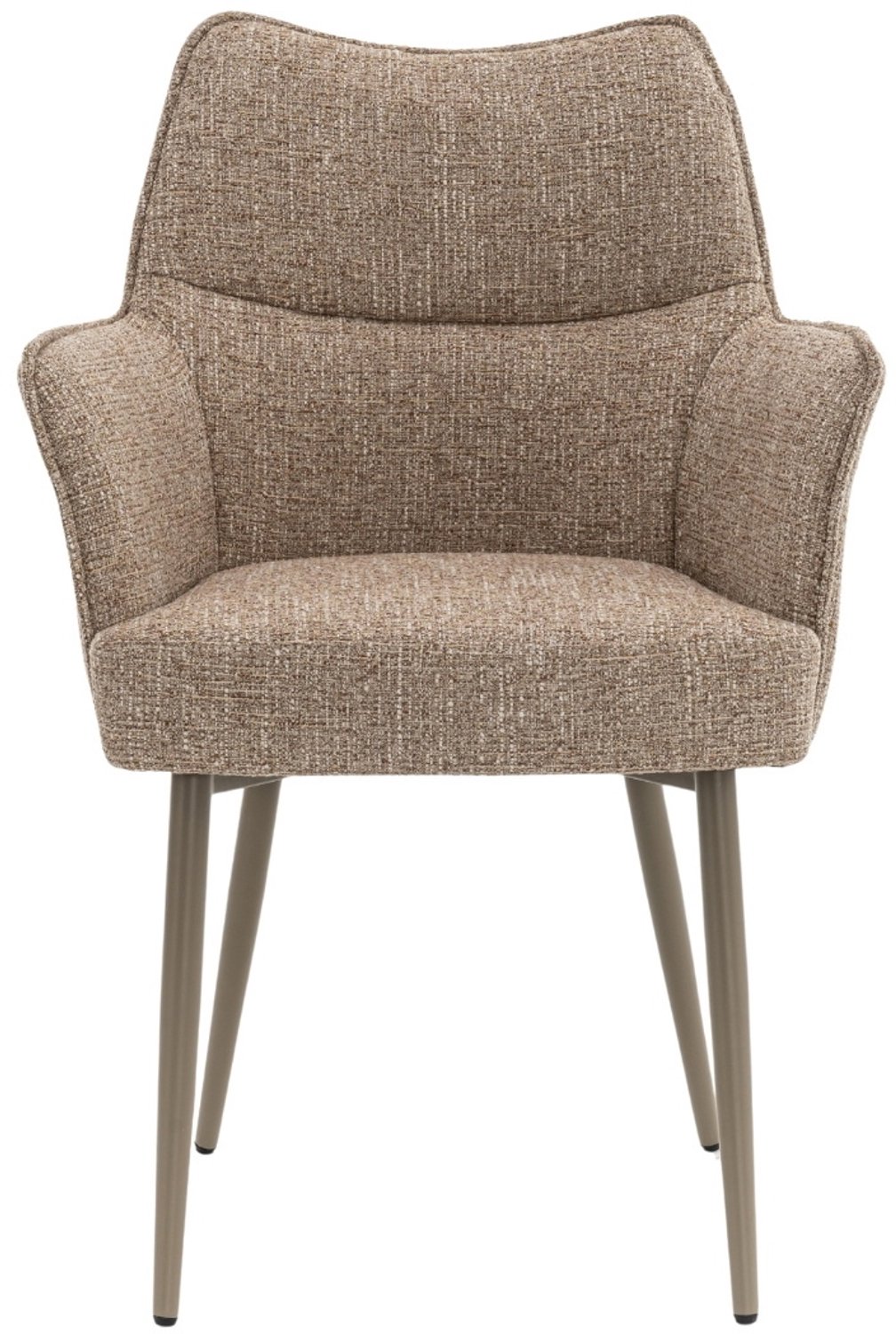 DÉJA Living Eetkamerstoel Zayn - Taupe/Taupe - Zithoogte 47cm - Set van 2