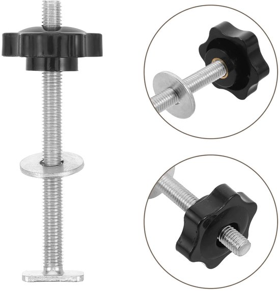10 Stuks Delige T-track Knopset met Stervormige Grip Bouten Ringen Universele Vervanging voor Houtbewerkingsklemmen Jig-accessoires — afbeelding 2