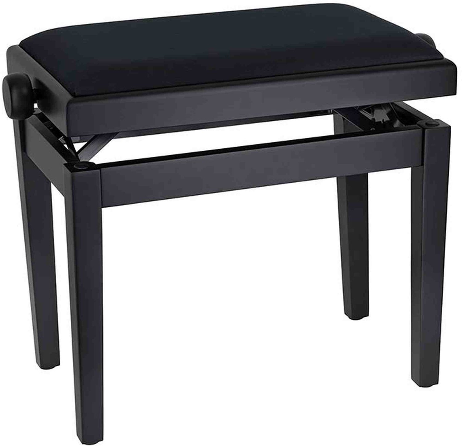 Boston PB10/1520 Pianobank, verstelbaar 48 tot 56 cm, zwart