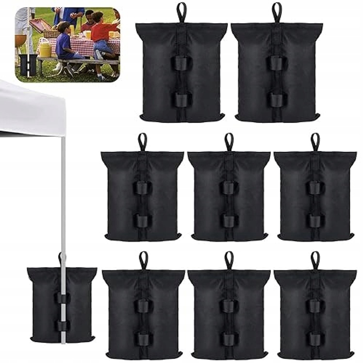 4x Zandzakken voor Paviljoen - 18 kg per stuk - Oxford 800D