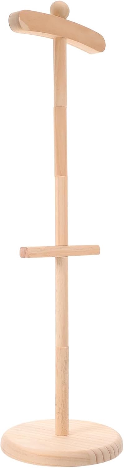 Natuurlijke Houten Babykledingrek Draagbaar Eenvoudig Te Monteren Shower Displaystandaard Decoratief Babyrek voor Doopfeest Kinderkamer Beige