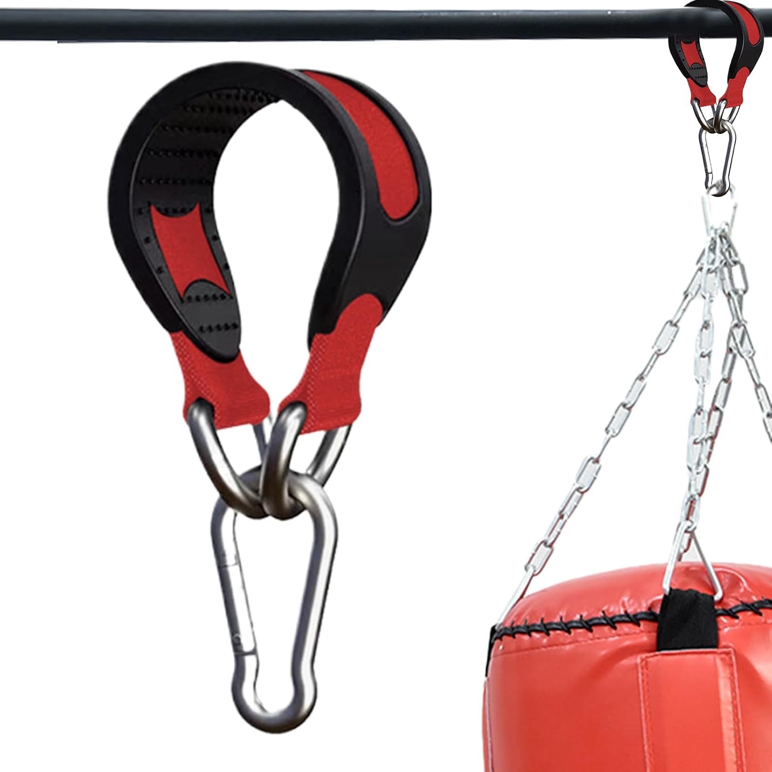 Bokszakdeur voor boom, bokszakhaak, krachtige bokshaak, kledinghanger, huishoudelijke fitnessapparatuur met slippads