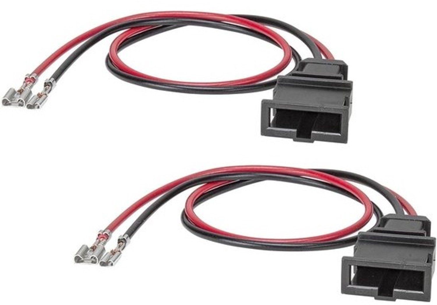 Luidsprekeradapter - Set van 2 - Autoaudio - DIN-compatibel - 10 x 10 x 1 cm - Zwart