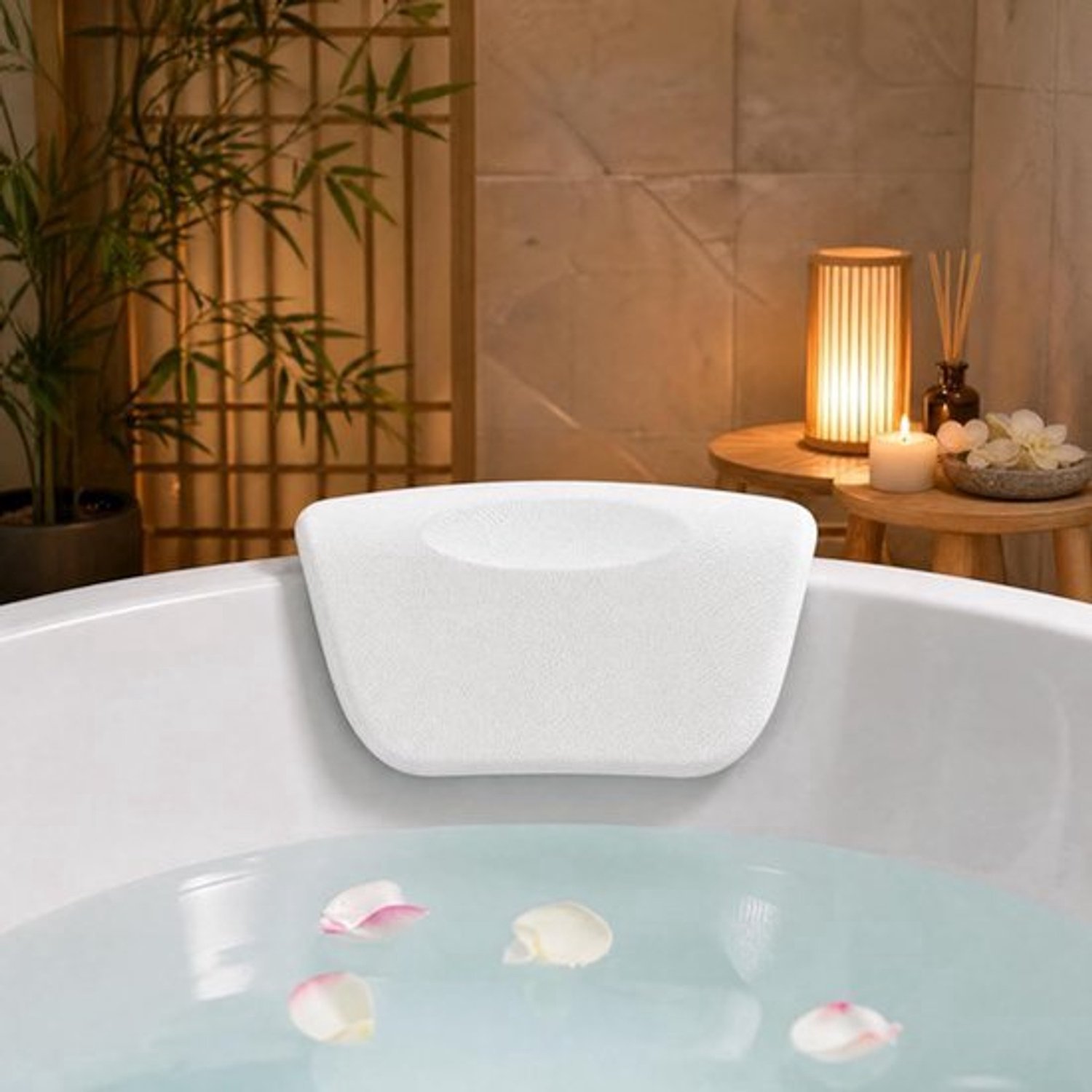 Badkussen Ergonomisch - Waterdicht PU-Materiaal - 2 Zuignappen