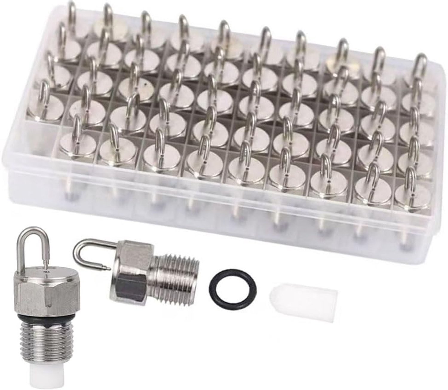 50. Stuk 1/8'' Impact pin Ruby ​​Mist Nozzle Impact Mist Nozzle 20~80bar hogedrukspuit Landbouwkoelsysteem Impact Ruby ​​Roestvrijstalen filter Katoenen sproeikop 0,15 mm (0,006"