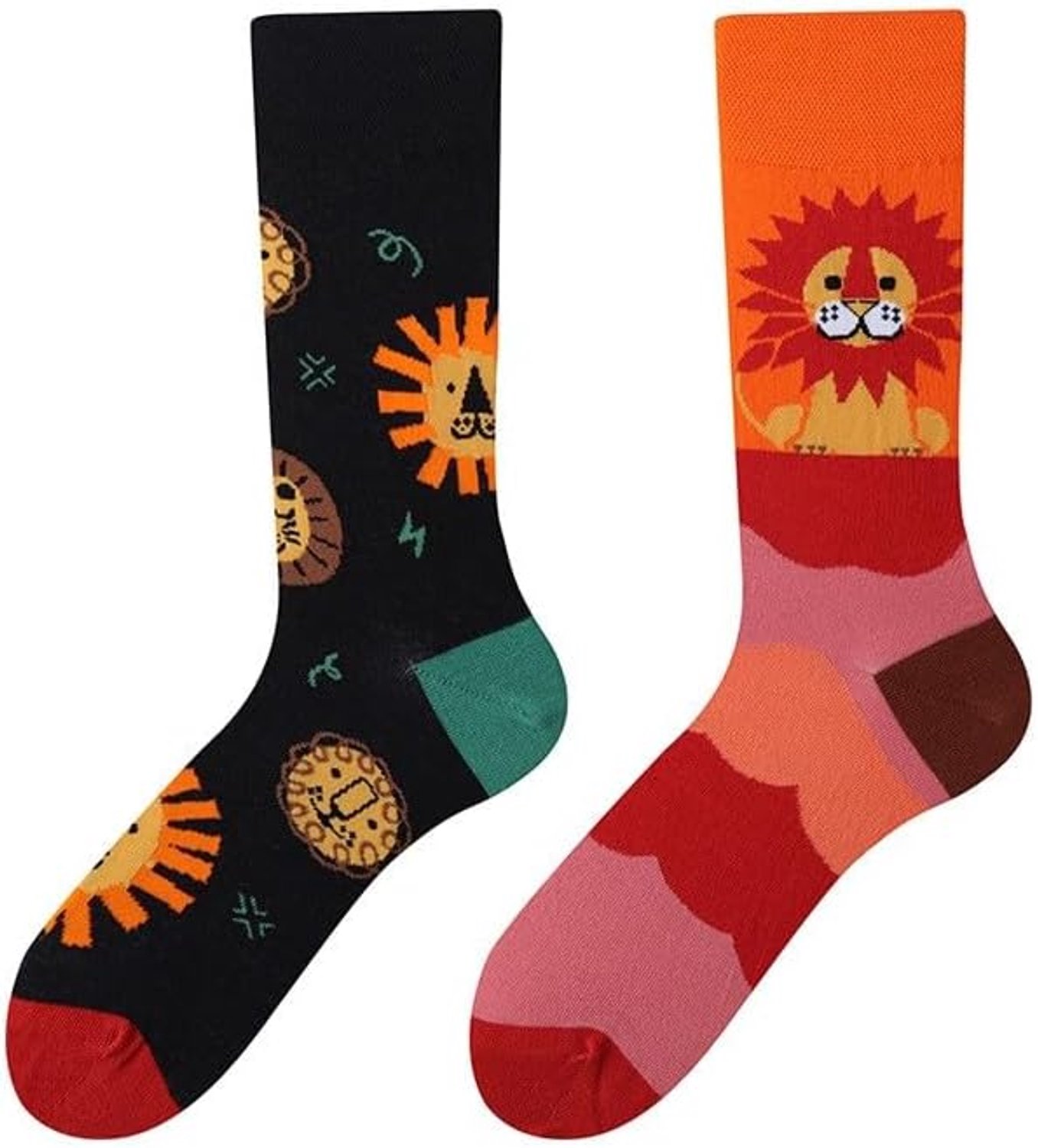 Grappige Sokken Voor Dames En Heren Unisex Veel Motieven Dieren Eten Fruit Sport Kunst Van Katoen Cadeau Asymmetrische Patronen Links En Rechts