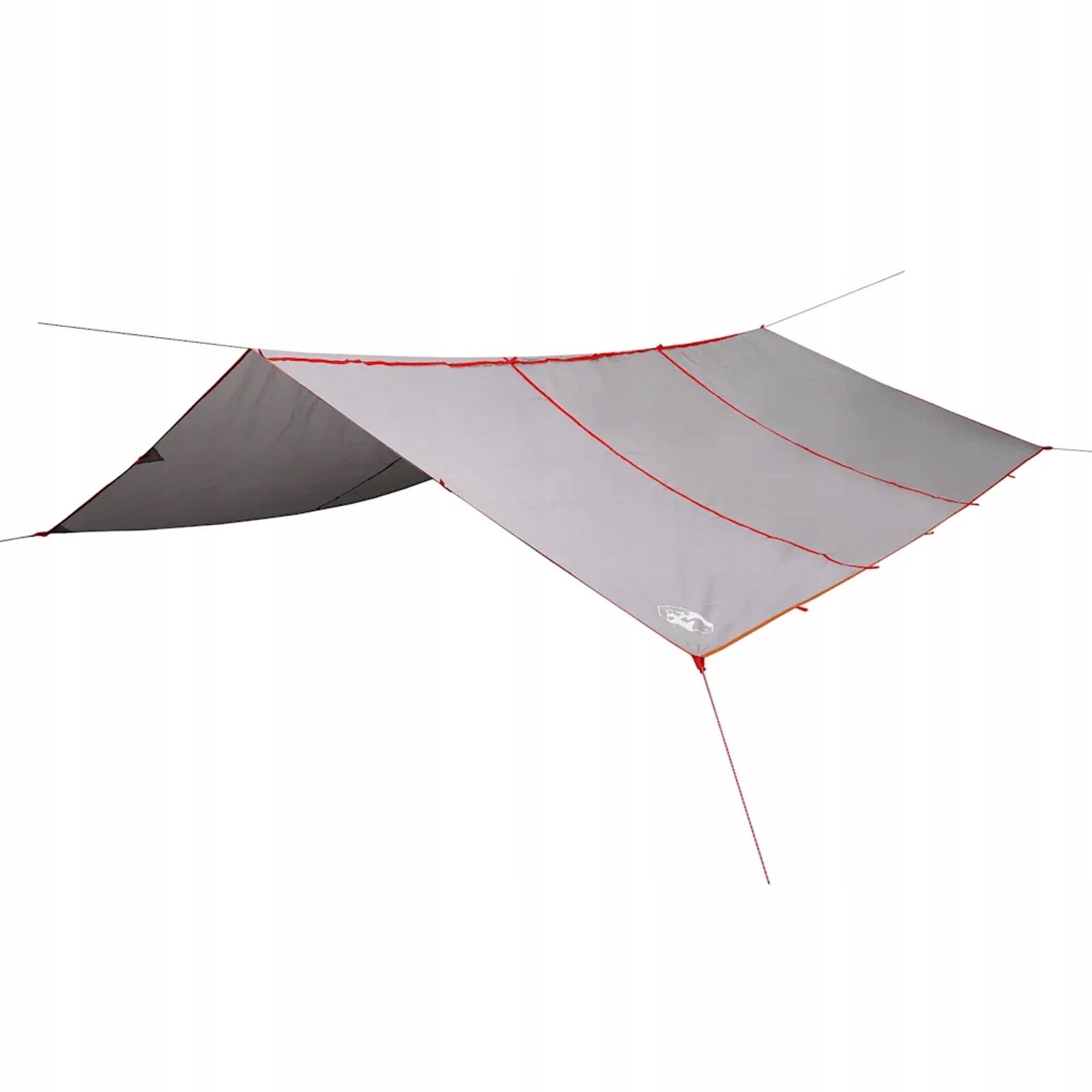 Waterdichte PU Tafta Kampeertarp 420x440 cm Grijs-Oranje