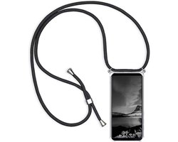 Hoesje met Koord voor Vivo Y76 5G/Vivo Y76s Hoesje - Smartphone Telefoonhoesjes met Sleutelkoord - Telefoon Ketting Cover Case - Schokbestendige Transparant TPU Siliconen Cover Stijlvolle Snoer Hoes