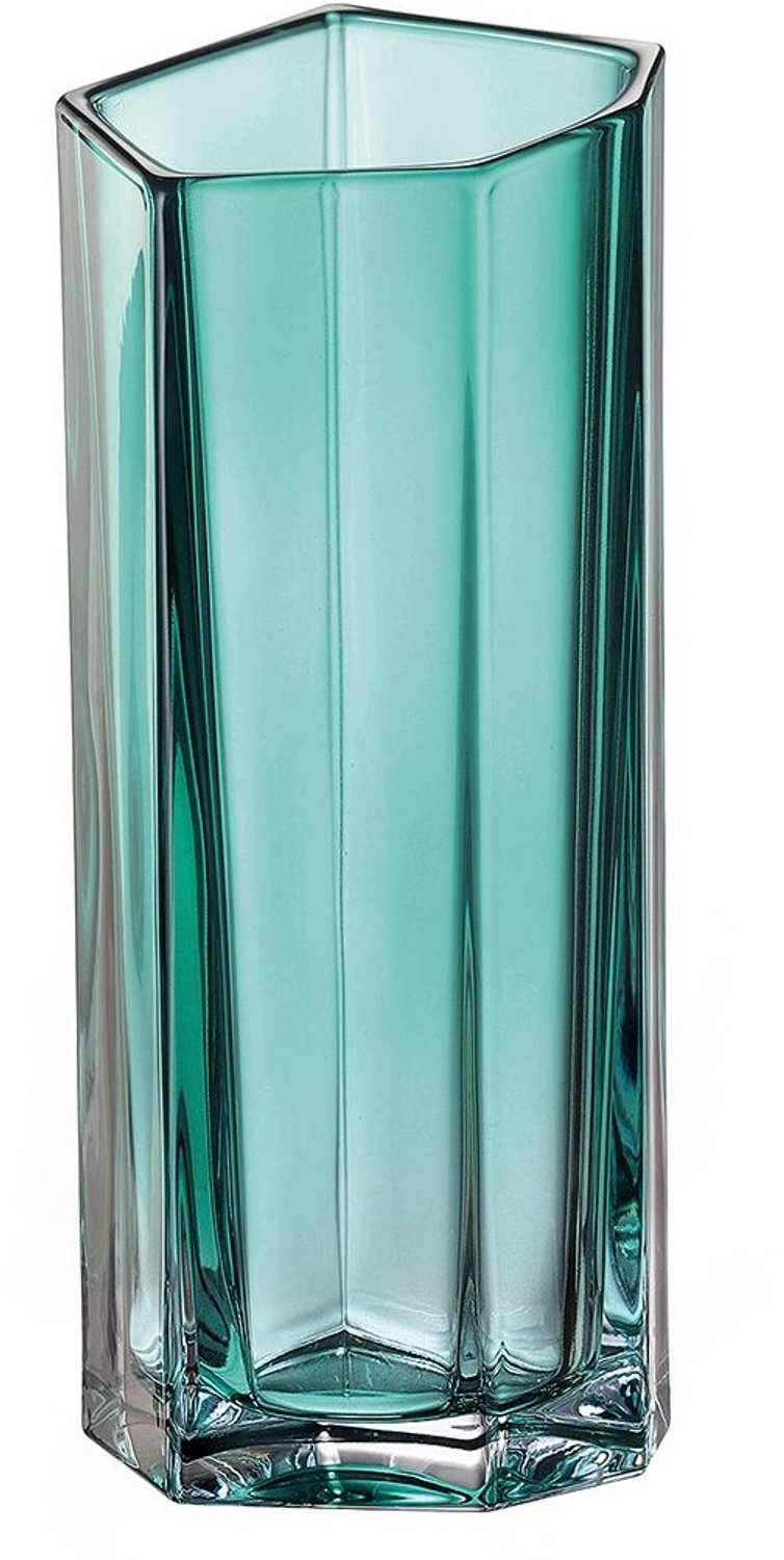 Bohemia Bazalt Kristallen Vaas Groen 30cm