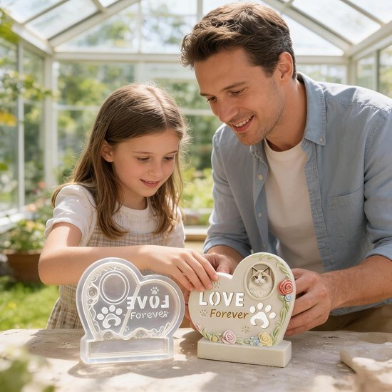 Kat Urn Hars Mal Holle Herinneringsstuk Decoratie Handwerk — afbeelding 5