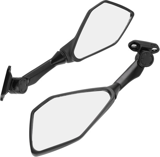 lyrlody Motorcycle Achteruitkijkspiegels ABS Metaal Glas Montage — afbeelding 2