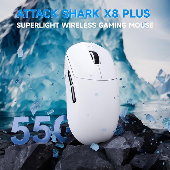 Draadloze Gaming Muis met PixArt PAW3395PRO Sensor, 40000DPI, Super Licht Ontwerp voor PC/Xbox/Mac — afbeelding 5