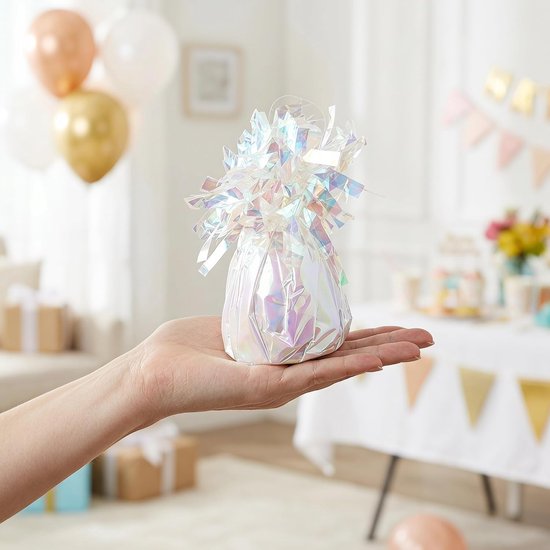6 Stuks Delige Metallic Ballongewichten met Gewicht Tafelhouder voor Heliumballonnen Veelzijdige Decoratie voor Verjaardagsfeestjes Bruiloften Afstudeerfeesten Multi Color — afbeelding 4