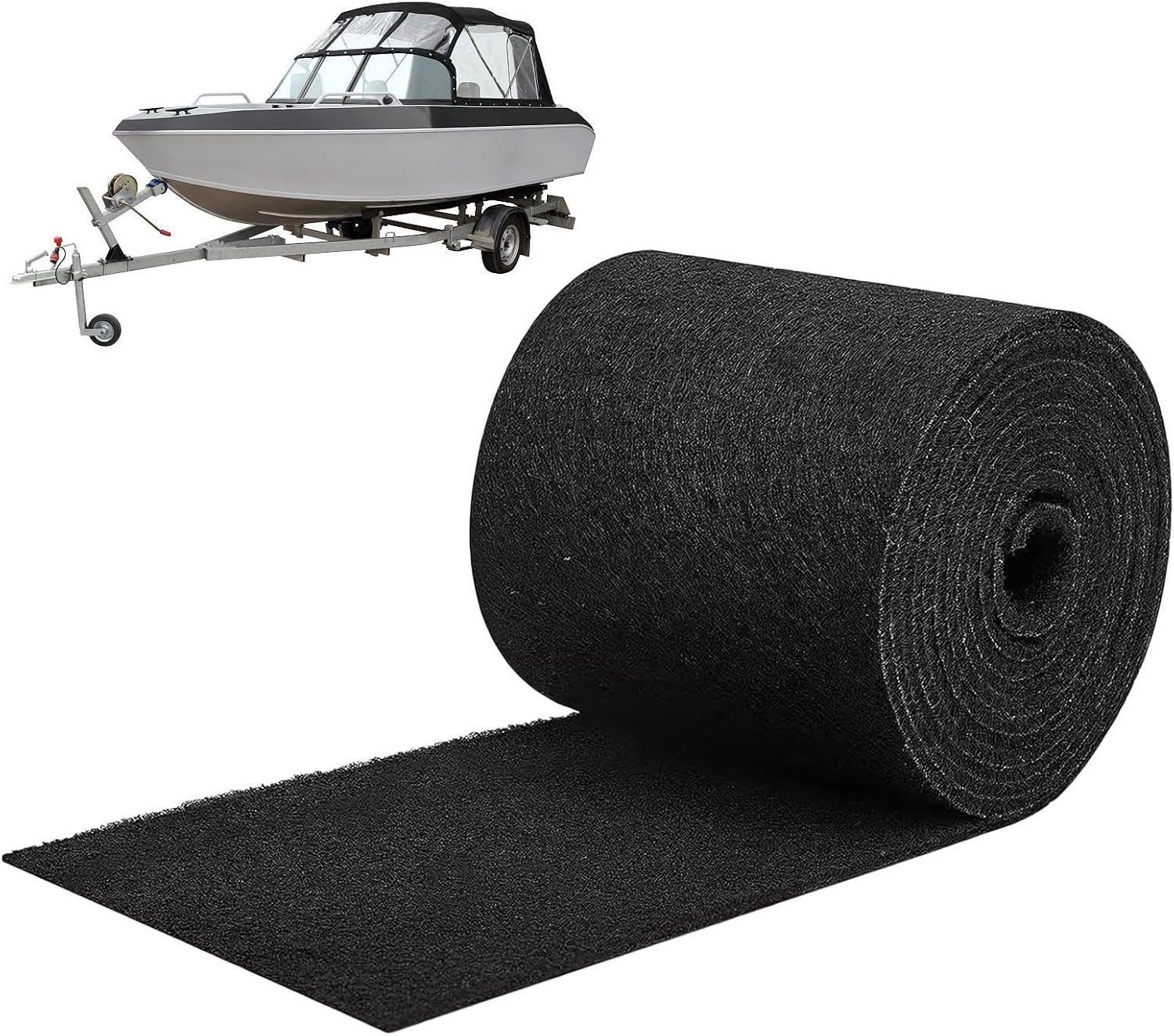 Beschermende mat voor aanhanger | Krasbestendige aanhangermat – BER boot 30 x 400 cm – voor bootbrug, boot, camper, frame, helling, vloer