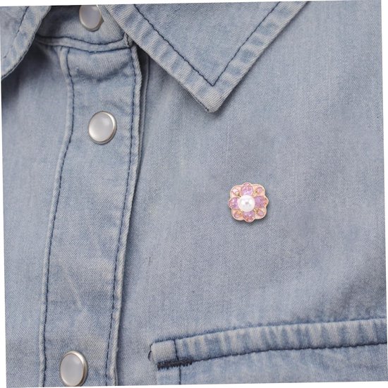 2 Stuks Parelbloem Broche Vintage Revers Speld Elegante Sieraden Voor Vrouwen Meisjes Boho Bruiloft Feest Corsage Ceremonie Boeket Accessoires — afbeelding 4