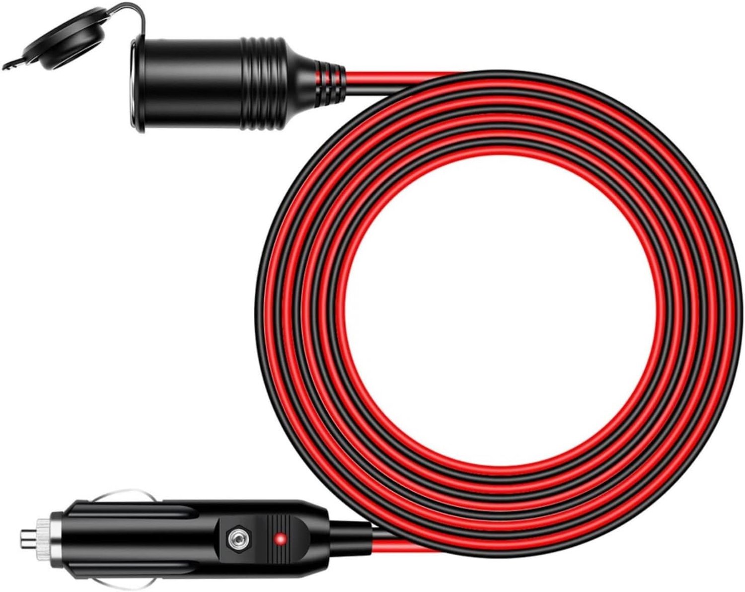 DC12V-24V Auto Verlengkabel 13FT 16AWG Draad Met Sigarettenaansteker Socket Voertuig Accessoires