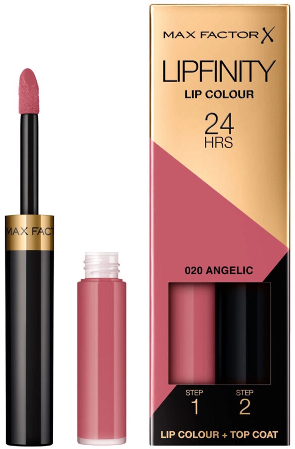 Max Factor - Lipfinity Liquid Lipstick 020 Angelic - 2 x 2,3 ml - Voordeelverpakking