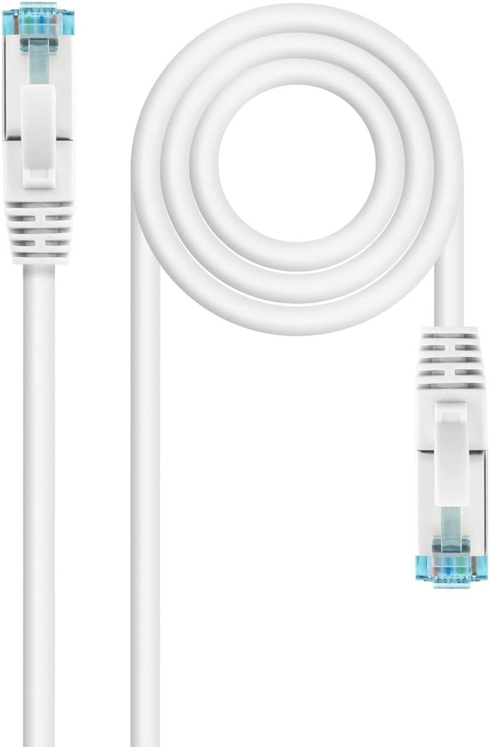 Cat.7 LSZH SFTP PIMF AWG26 netwerkkabel, wit, 50 cm, ideaal voor high-speed netwerken, biedt uitstekende bescherming tegen interferentie, perfect voor omgevingen die aan de maximale eisen voldoen