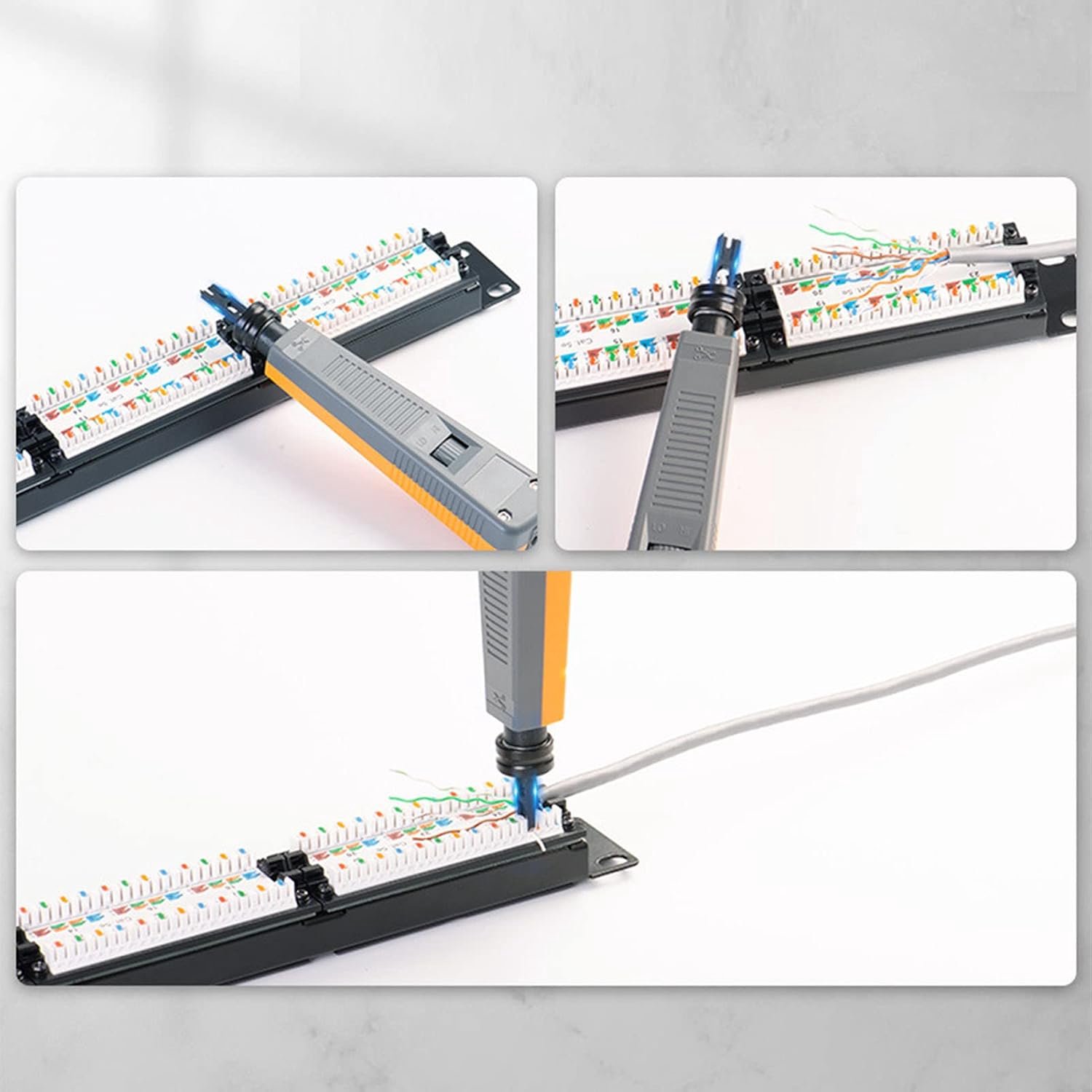 Efficiënt slaggereedschap voor netwerkkabel voor reparatieaccessoires van CAT5-, CAT6-netwerken