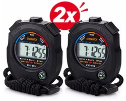 Stopwatch - Grote Display - Waterdicht - Zwart